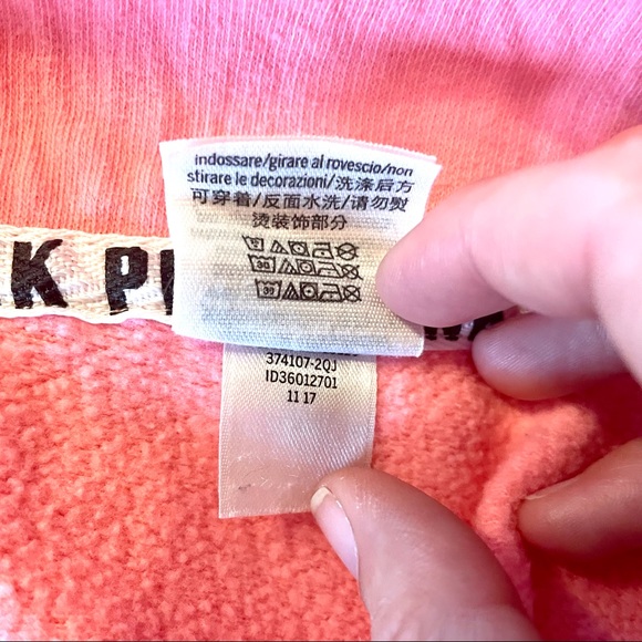 Victoria’s Secret VS PINK Pink Ombre Logo Pullover - Picture 8 of 9